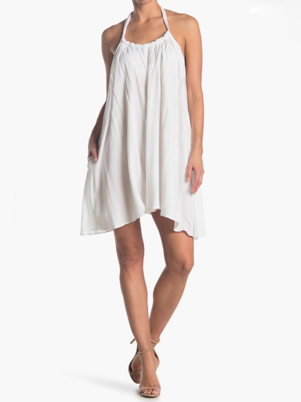 Elan Halter Neck Cover-Up Dress